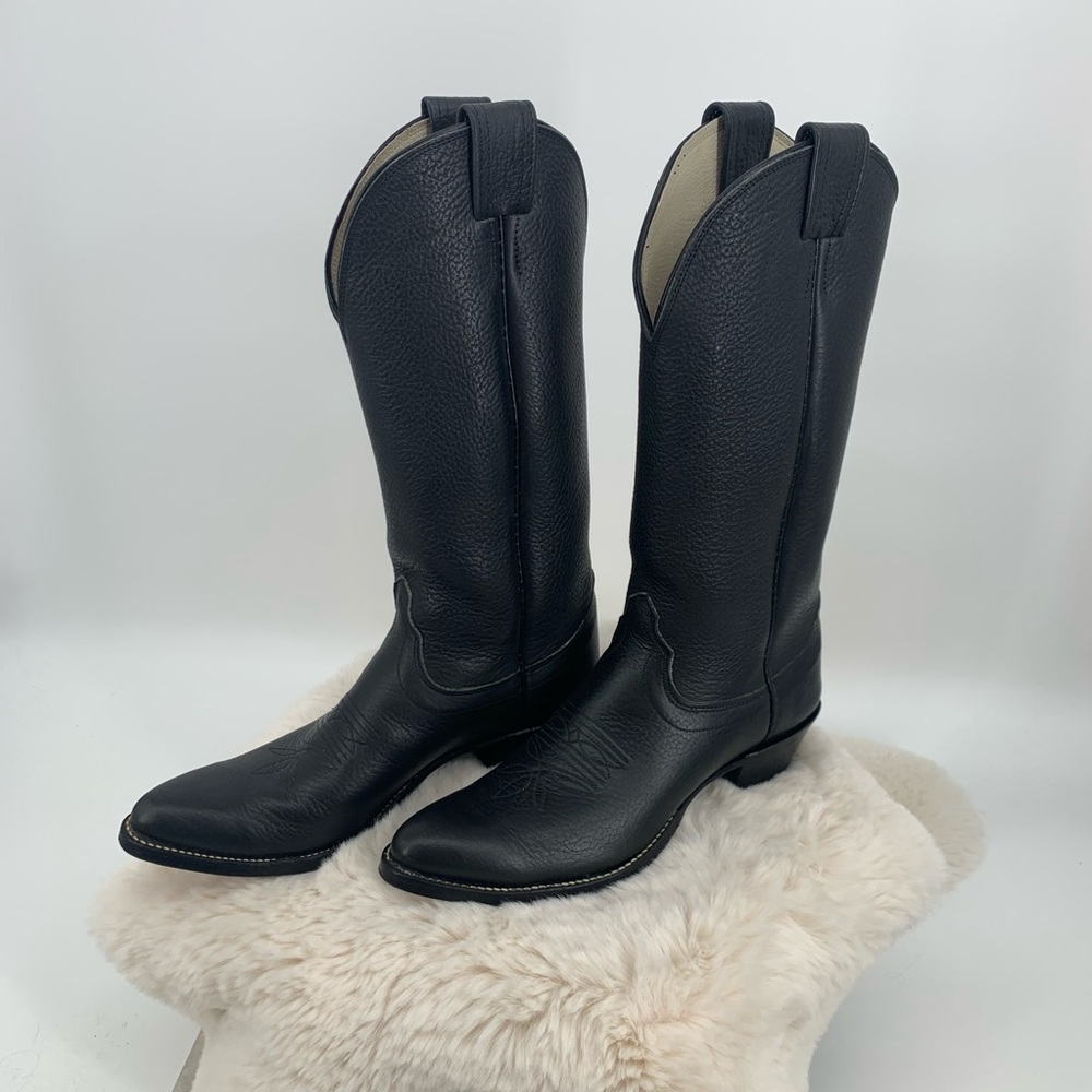 Olathe Unisex Leather Cowboy Boots 9.5 AA 4095